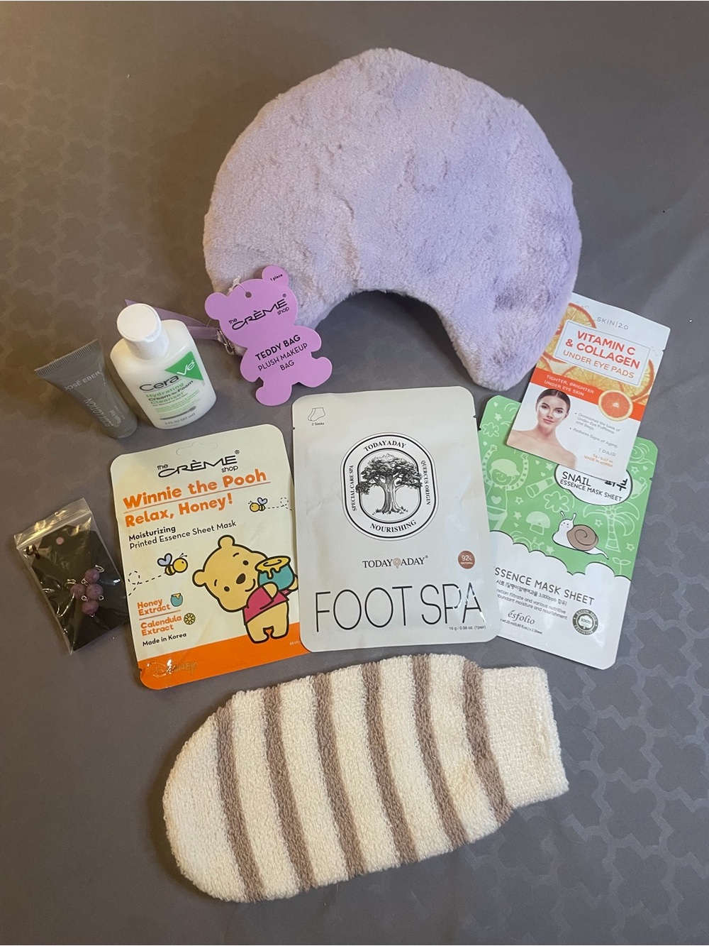 Assorted Bath & Skin Care Set - Handmade Earrings, Face & Foot Spa Masks